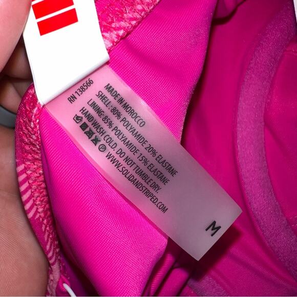 Solid & Striped Spencer Orchid Pink Gingham Belted One-Piece Swimsuit - Picture 7 of 8